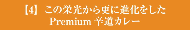 【4】この栄光から更に進化をしたPremium辛道カレー
